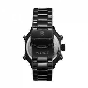Ceas WEIDE, Quartz, Casual Sport, Negru, Curea Metalica, WH7302B-1C