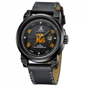 Ceas WEIDE, Quartz, Casual Sport, Orange, Curea Piele, UV1509B-5C