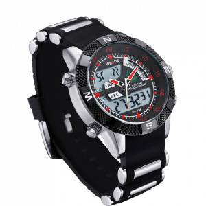 Ceas WEIDE, Quartz, Casual Sport, Orange, Curea Silicon, WH1104-10C