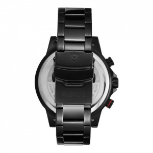 Ceas WEIDE, Quartz, Casual Sport, Rosu, Curea Metalica, WH6908B-2C