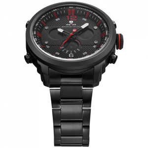 Ceas WEIDE, Quartz, Casual Sport, Rosu, WH6303B-2C