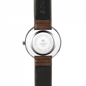 Ceas WEIDE, Quartz, Fashion, Alb, Curea Piele, WD006-1C