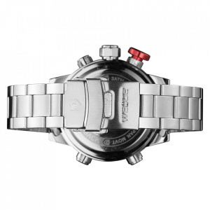 Ceas WEIDE, Quartz, Casual Sport, Alb, Curea Metalica, WH6402-2C