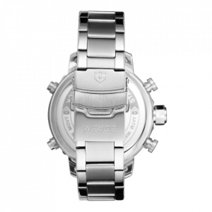 Ceas WEIDE, Quartz, Casual Sport, Alb, Curea Metalica, WH6905-2C
