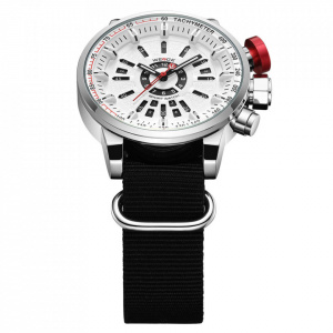 Ceas WEIDE, Quartz, Casual Sport, Alb, Curea TextilWH7306-2C