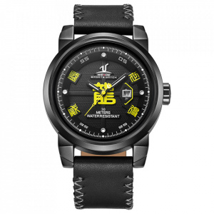 Ceas WEIDE, Quartz, Casual Sport, Galben, Curea Piele, UV1509B-3C