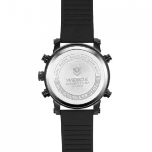 Ceas WEIDE, Quartz, Casual Sport, Galben, Curea Silicon, WH6309B-3C