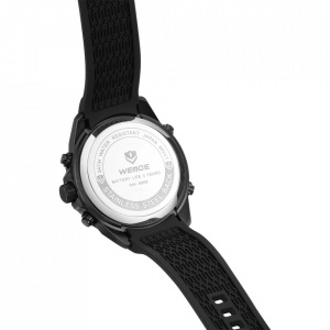 Ceas WEIDE, Quartz, Casual Sport, Galben, Curea Silicon, WH6909B-7C