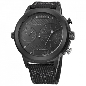 Ceas WEIDE, Quartz, Casual Sport, Negru, WH6405B-5C