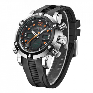 Ceas WEIDE, Quartz, Casual Sport, Orange, Curea Silicon, WH5205-12C