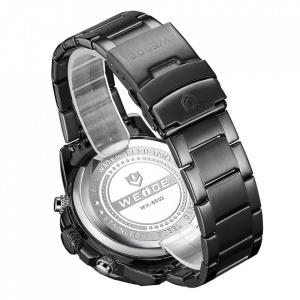 Ceas WEIDE, Quartz, Casual Sport, Rosu, Curea Metalica, WH8503B-2C