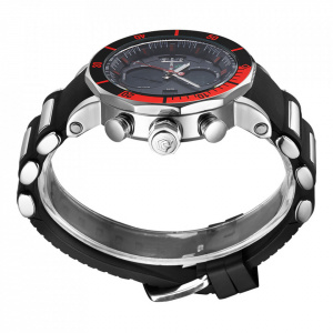 Ceas WEIDE, Quartz, Casual Sport, Rosu, Curea Silicon, WH5203-9C