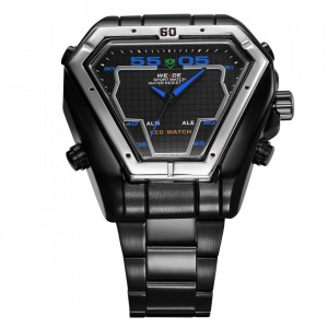 Ceas WEIDE, Quartz, Fashion, Albastru,Curea Metalica, WH1102B-4C