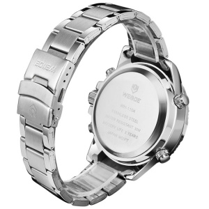 Ceas WEIDE, Quartz, Casual Sport, Albastru, Curea Metalica, WH1104-6C