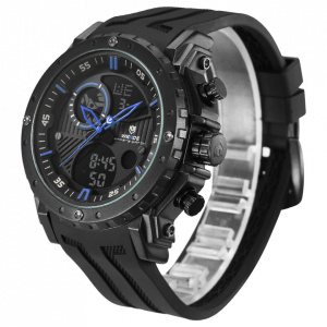 Ceas WEIDE, Quartz, Casual Sport, Albastru, Curea Silicon, WH6903-4C