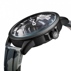 Ceas WEIDE, Quartz, Casual Sport, Camuflaj, Curea Piele, WD008-1C