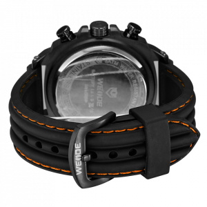 Ceas WEIDE, Quartz, Casual Sport, Galben, Curea Silicon, WH5208B-3C
