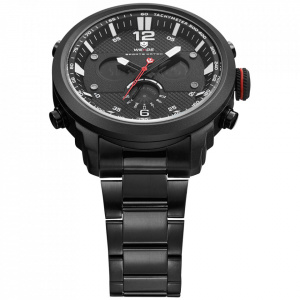 Ceas WEIDE, Quartz, Casual Sport, Negru, WH6303B-1C