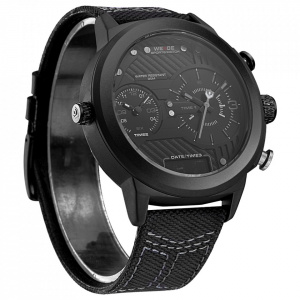 Ceas WEIDE, Quartz, Casual Sport, Negru, WH6405B-5C