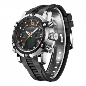 Ceas WEIDE, Quartz, Casual Sport, Orange, Curea Silicon, WH5205-12C