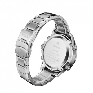 Ceas WEIDE, Quartz, Casual Sport, Rosu, Curea Metalica, WH1104-4C