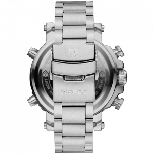 Ceas WEIDE, Quartz, Casual Sport, Alb, Curea Metalica, WH6305-2C