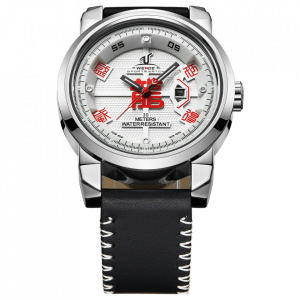 Ceas WEIDE, Quartz, Casual Sport, Alb, Curea Piele, UV1509-2C
