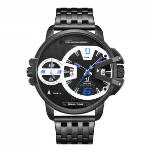 Ceas WEIDE, Quartz, Casual Sport, Albastru, Curea Metalica, UV1702B-4C