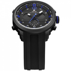 Ceas WEIDE, Quartz, Casual Sport, Albastru, Curea Silicon, WH6303B-8C