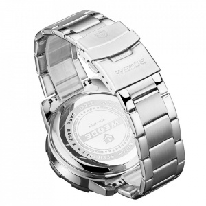 Ceas WEIDE, Quartz, Casual Sport, Negru, Curea Metalica, WH8504-1C