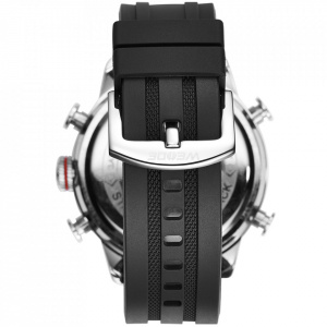 Ceas WEIDE, Quartz, Casual Sport, Negru, Curea Silicon, WH6308-3C