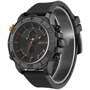 Ceas WEIDE, Quartz, Casual Sport, Orange, Curea Silicon, WH6108B-10C