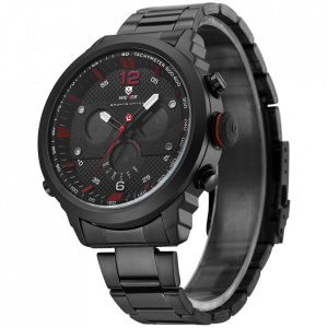Ceas WEIDE, Quartz, Casual Sport, Rosu, WH6303B-2C