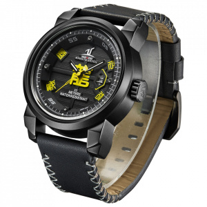 Ceas WEIDE, Quartz, Casual Sport, Galben, Curea Piele, UV1509B-3C