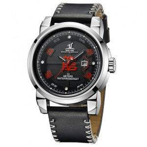 Ceas WEIDE, Quartz, Casual Sport, Negru, Curea Piele, UV1509-1C