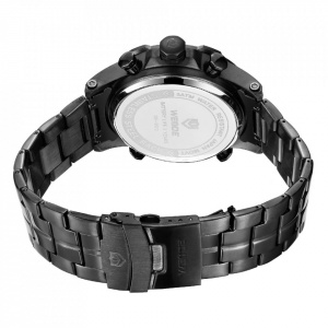 Ceas WEIDE, Quartz, Casual Sport, Rosu, Curea Metalica, WH6902B-2C