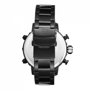 Ceas WEIDE, Quartz, Casual Sport, Rosu, Curea Metalica, WH6905B-2C