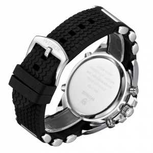 Ceas WEIDE, Quartz, Casual Sport, Rosu, Curea Silicon, WH1103-10C