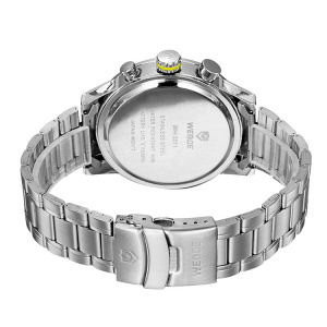 Ceas WEIDE, Quartz, Clasic, Argintiu, Curea Metalica, WH3311-1C