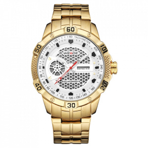 Ceas WEIDE, Quartz, Clasic, Auriu, Curea Metalica, SE0707G-1C