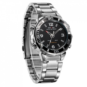 Ceas WEIDE, Quartz, Clasic, Negru, WH843-1C