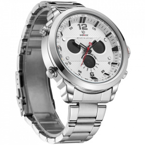Ceas WEIDE, Quartz, Casual Sport, Alb, WH6303-2C