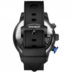 Ceas WEIDE, Quartz, Casual Sport, Albastru, Curea Piele, WH6301B-4C
