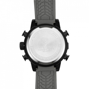 Ceas WEIDE, Quartz, Casual Sport, Negru, Curea Silicon, WH6310B-1C