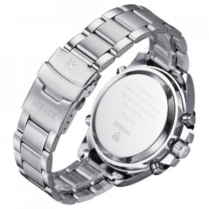 Ceas WEIDE, Quartz, Casual Sport, Orange, Curea Metalica, WH1103-3C