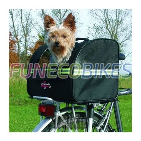 TRIXIE Geantă de bicicletă pentru transport câini 35x28x29 cm, negru