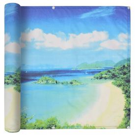 Prelată balcon, material Oxford, 75x600 cm, imprimeu lac
