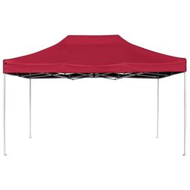 Cort de petrecere pliabil profesional roșu vin 4,5x3 m aluminiu