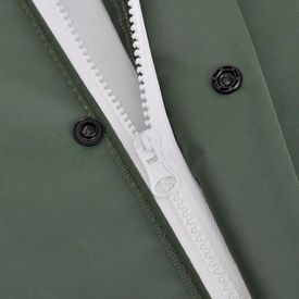 Costum de ploaie impermeabil cu glugă, mărime XXL, verde, 2 piese