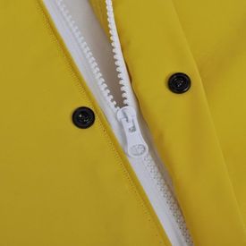 Costum de ploaie impermeabil cu glugă XL, galben, 2 piese